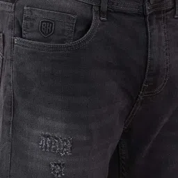 Being Human Grey Regular Fit Distressed Jeans image 4