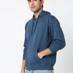 R&B Blue Regular Fit Hoodie image 3