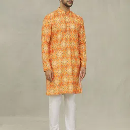 Arihant Rai Sinha Men Ethnic Motifs Printed Thread Work Kurta image 3
