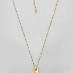 AQUASTREET Gold-Plated Square Pendants with Chains image 3