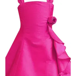 A.T.U.N. Fuchsia Solid Dress image 3