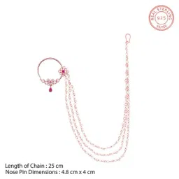 GIVA 925 Silver Rose Gold Aaj Sajeya Nath for Women image 3