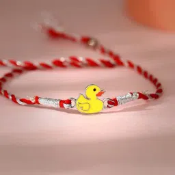 GIVA 925 Silver Quack-tacular Thread Rakhi for Kids-image-79