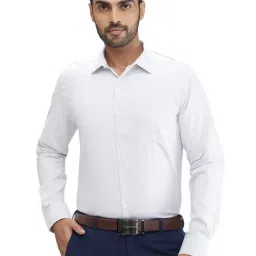 Park Avenue Grey Slim Fit Texture Shirt-picture-29