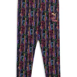 Puma Girls Black Cotton Printed Leggings-image-92