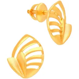 malabar gold and diamonds Malabar Gold & Diamonds 22k Yellow Gold Stud Earrings for Women-picture-32