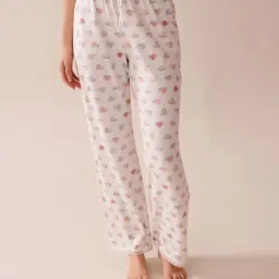 La Vie En Rose White Regular Fit Printed Pyjamas-picture-20