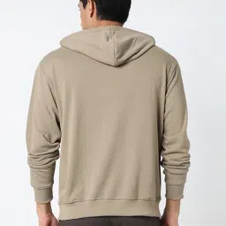 R&B Beige Regular Fit Hoodie image 2