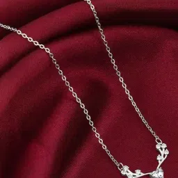 GIVA 925 Silver Deer Heart Zircon Necklace-image-92