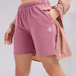 HRX by Hrithik Roshan Women Solid Regular Fit Shorts-picture-22