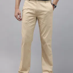 U.S. Polo Assn. Men Self Design Riley Straight Fit Textured Chinos Trousers-picture-29