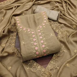 KALINI Embroidered Unstitched Dress Material-picture-25