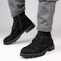 Alberto Torresi Headon Series Devl556 Men Leather Lace-Ups Regular Boots-picture-37