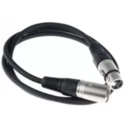 RS PRO PVC XLR Cable 3 Pin Female & Male Connector Black 1 m, 7424488-image-77