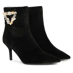 Saint G Womens Black Leather Ankle Boots-image-85