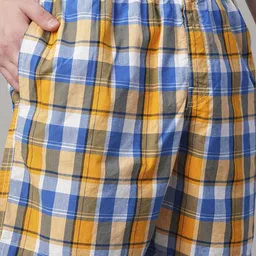 PRONK Pack Of 2 Checked Cotton Boxers TM-BC2-008-BGE-S image 5