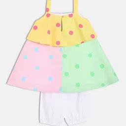 MINI KLUB Girls Polka Dots Printed A-Line Dress image 4