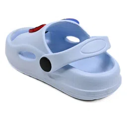 Yellow Bee Marvel Avengers Featuring Characters Applique Detailed Perforated Clogs - Blue image 4