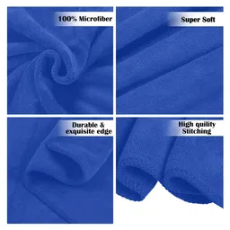 Sassoon Caldezonia 450 GSM Microfiber Bath Towel - Blue image 4