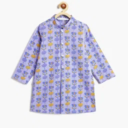Campana Boys Floral Printed Cotton Kurta with Pyjamas image 4