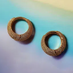 SHREE KRISHNA SHOPPING Gold-Plated Brass Earrings image 1