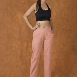 ETC X D To D Life Style Women Regular Fit Mid-Rise Cotton Trousers image 2