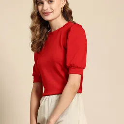 Mast & Harbour Puff Sleeves Top image 1