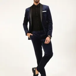 Lindbergh Dark Blue Slim Fit Two Piece Suit-picture-12