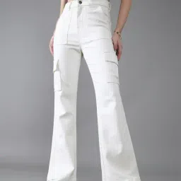 Dolce Crudo White Denim Solid Jeans-picture-23