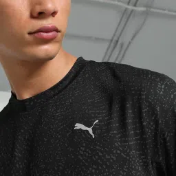 Puma Black Regular Fit Printed Sports T-Shirt image 4