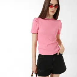 Only Pink Cotton Regular Fit Top-picture-11