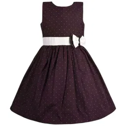 Wish Karo Kids Purple Printed Frock-picture-36