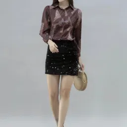 PURYS Maroon Printed Shirt image 4