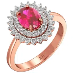 Joyalukkas 18k (750) Purity Rose Gold Scarlet Glow Diamond Ring-picture-48