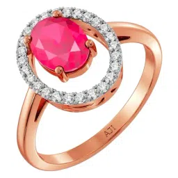 Joyalukkas 18k (750) Purity Rose Gold Scarlet Harmony Diamond Ring-picture-11