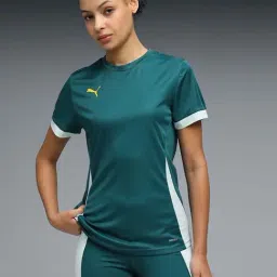 Puma Green Regular Fit Color-Block Sports T-Shirt-picture-38