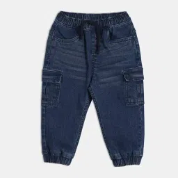 Miniklub Boys Dark Blue Regular Fit Woven Denim Pant-picture-17