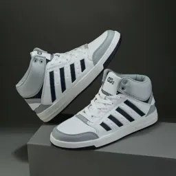 Campus Men's OG-26 Grey Ankle High Sneakers-image-77