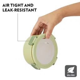 Borosil Stainless Steel Green Lunch Boxes with Bag & Microwave Oven Safe ( Set of 4 ) image 4