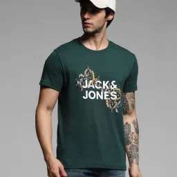 Jack & Jones Ponderosa Pine Cotton Regular Graphic T-Shirt image 4