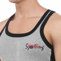 Dollar Bigboss Assorted Cotton Regular Fit Vest - Pack Of 3 image 4