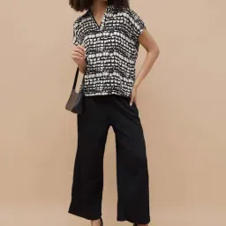 Fame Forever By Lifestyle Black Regular Fit Printed Top image 4