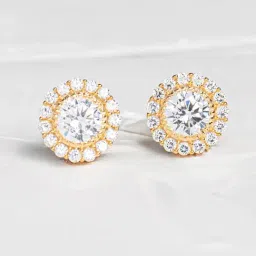Silvermist 925 Sterling Silver Olivia Halo Stud Earrings for Women & Girls-image-30
