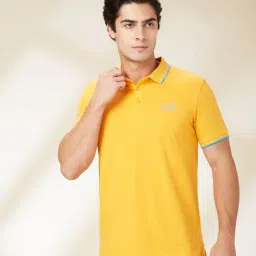 Being Human Orange Regular Fit Polo T-Shirt-image-13