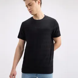 Pepe Jeans Black Cotton Slim Fit Striped T-Shirt-picture-44