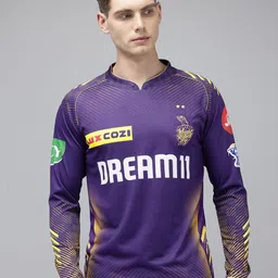 playR KKR Official Match Printed Mandarin Collar Dri-FIT  Jersey T-shirt-picture-19