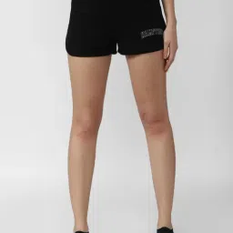 Forever 21 Black Printed Shorts-picture-13