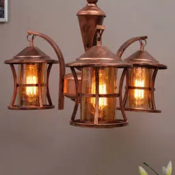 Homesake Vintage Edison Brown Metal 3-In-1 Rubbed Oil Antique Chandelier(Bulb not included)-image-52