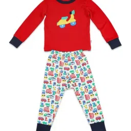 Greendigo Kids Multicolor Printed Full Sleeves T-Shirt Set-picture-12