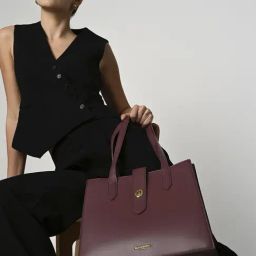 Accessorize London Maroon Celest Tote-picture-36
